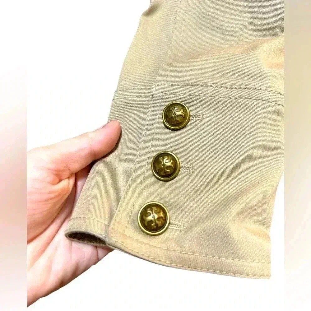 TAN TORY BURCH BUTTONED COAT/JACKET - Picture 5 of 5